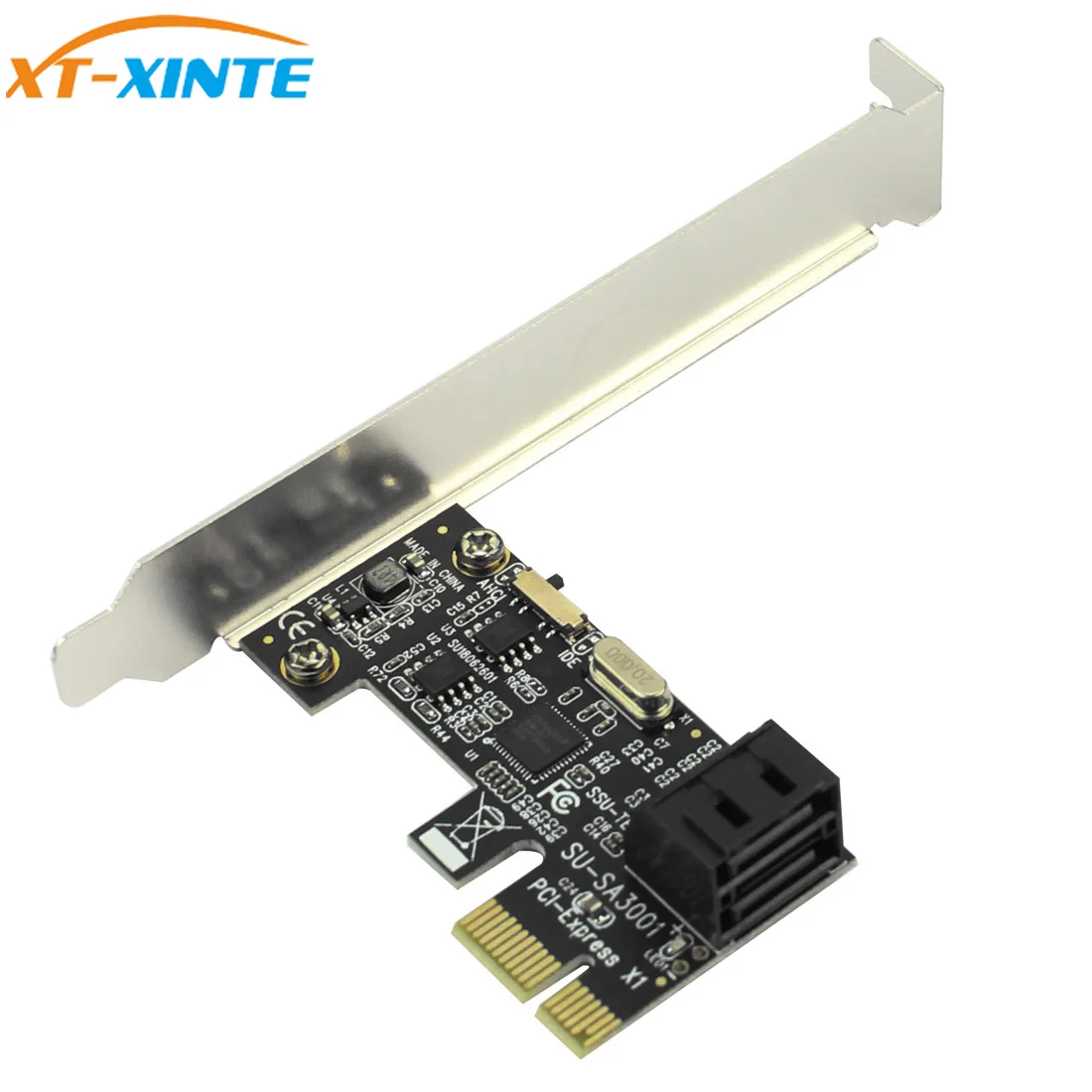 

PCI-E to SATA3.0 2 Ports Expansion Card Mini PCIE to SATA 3.0 Convert Adapter Interface for SSD Boot System Riser Controller