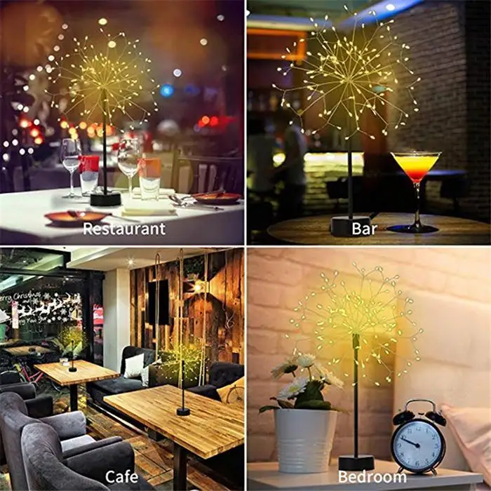 Настольный светодиодный медный провод Fairy Light Indoor Свадебная вечеринка высокая яркость, низкое потребление энергии. Декор лампы