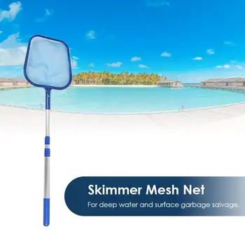 

Plastic Leaf Skimmer Mesh Net Professional Cleaner with Telescopic Pole Swimming Pool Pond Tub Cleaning Tool Garbage Salvage