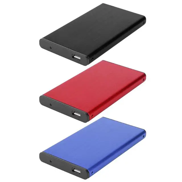 Cheap VAKIND USB2.0 Hard Drive Disk Enclosure HDD External Box Case Caddy 2.5" IDE HDD With LED Light For Desktop Computer PC New