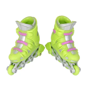 

1Pair ABS Plastic Finger Roller Skates Sport Games Kids Excellent Collection Gift Doll Accessory Dollhouse Decroation Green