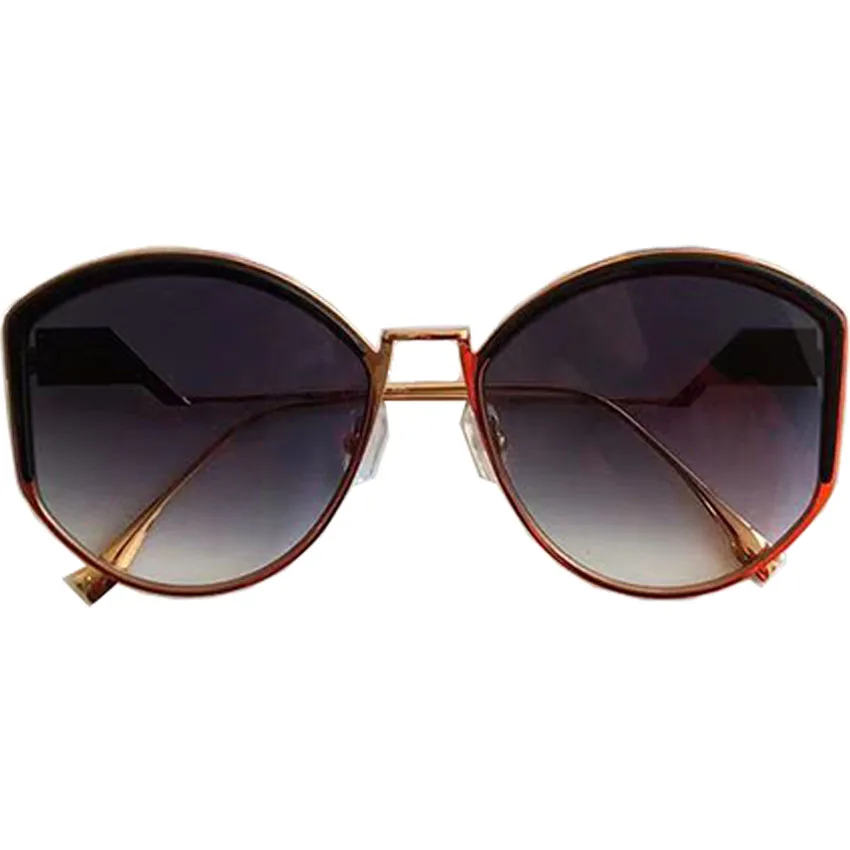 Marke Sonnenbrille navy Cat Eye Vintage Uv400 Brillen light Spiegel Designer Frauen So Grey gold Für Retro amp; pink Qualität silver Sams Gray white Mode Frau Hohe nEq4wXzI
