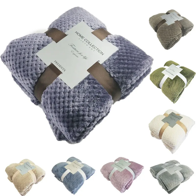 

Super Soft Blanket Flannel Aircraft Sofa Office Children Blanket Towel Travel Fleece Mesh Portable Car Travel Cover Blanket 49