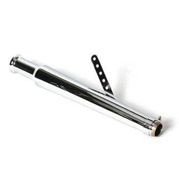 

Motorcycle Retro Exhaust Pipe Muffler Stainless Steel With 3 Reducer adaptors For Cafe Racer Bobber Chopper