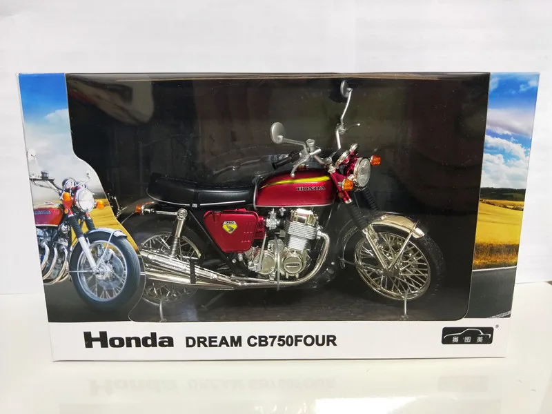 Новинка, литье под давлением, 1:12,, Honda 750, из печати, модель мотоцикла Cb750, имитационная игрушка из сплава