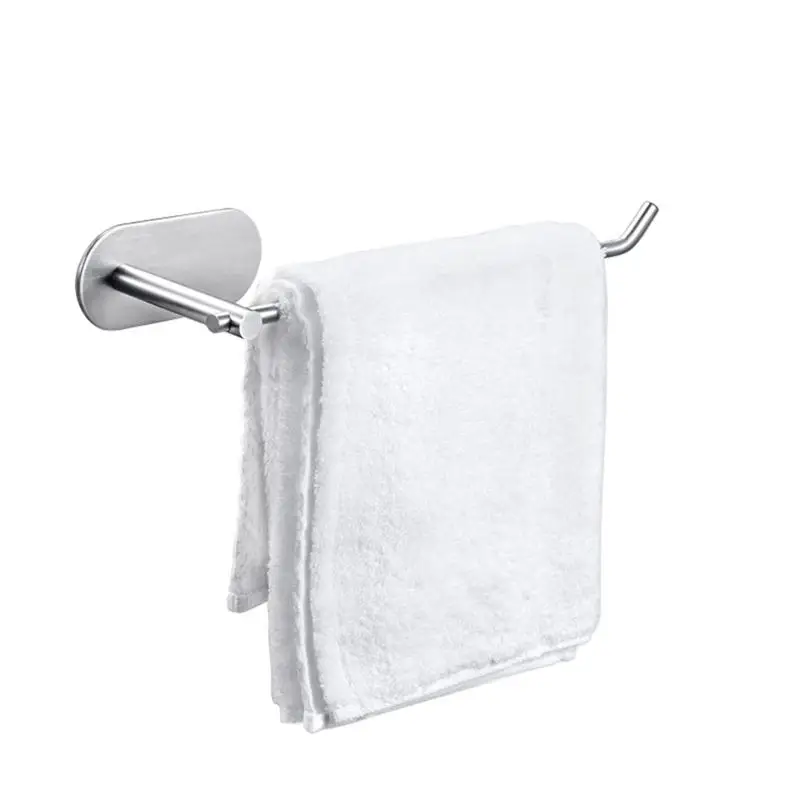 

Self-adhesive Towel Bar 304 Stainless Steel Towel Rack Dish Rug Holder