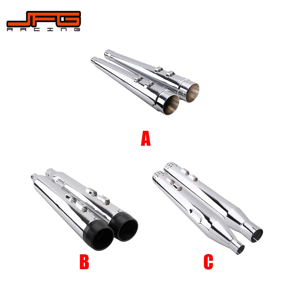 Motorcycle 4\ Megaphone Exhaust Pipe Muffler Slip-On For Harley Touring Bagger Models 2017-2019 Dresser Road King Electra Glide Motorcycle 4\ Megaphone Exhaust Pipe Muffler Slip-On For Harley Touring Bagger Models 2017-2019 Dresser Road King Electra Glide