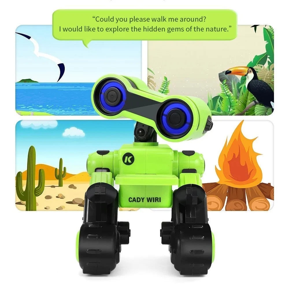  JJRC R13 RC Robot CADY WIRI Smart Programmable Touch Control Voice Message Record Sing Dance Robots - 32978379998