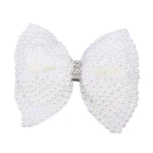 1 шт. заколка для волос восхитительный бант декоративная жемчужная Хрустальная заколка для волос аксессуары и клипсы для волос для девочек Дети