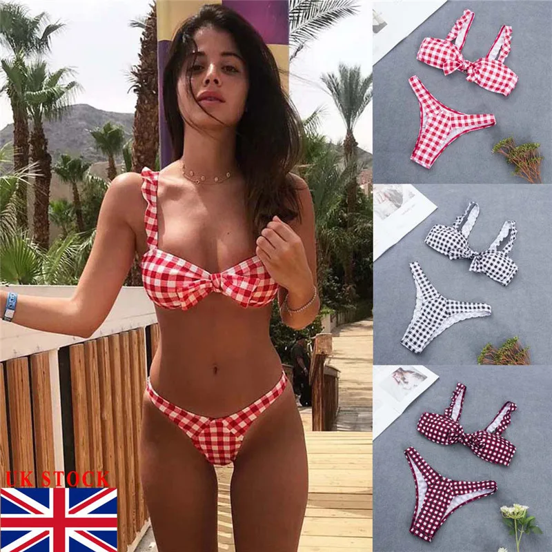 

Bikinis 2019 Mujer Swimwear Womens Summer Beach Bikini Set Ladies 2 PCS Holiday Swimwear Pool Swimsuit Plus Size Swimwear S-XL