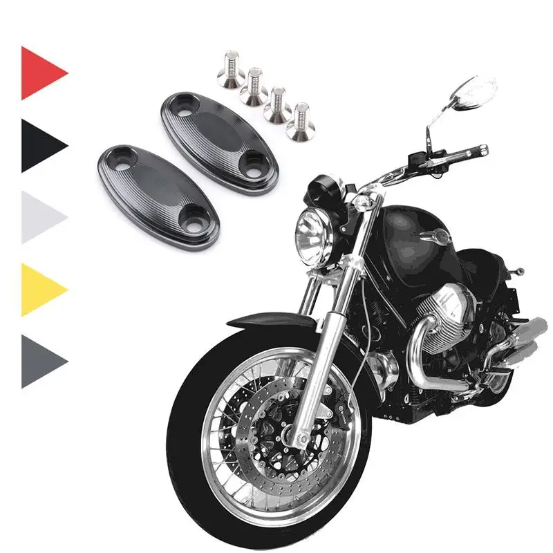 

Modification Of Motorcycle Rearview Mirror Cover Film Aluminum Alloy With Rearview Mirror Seat Decoration Multi-color Optional