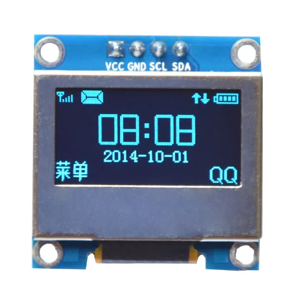 

NEW 0.96 Inch 4Pin Blue IIC I2C OLED Display With Screen Protection Cover Module For Arduino
