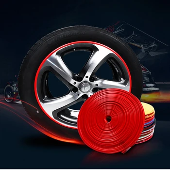 

8m Car Wheel Decorative Strip Tire Protection Ring Wheel Decoration Anti-collision Ring Wheel Ring Strip Anti-smashing Strip
