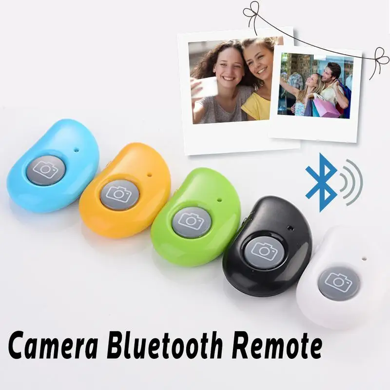 

Camera Bluetooth Remote Controller Photo Shutter Release Silicone LED For Iphone For Android