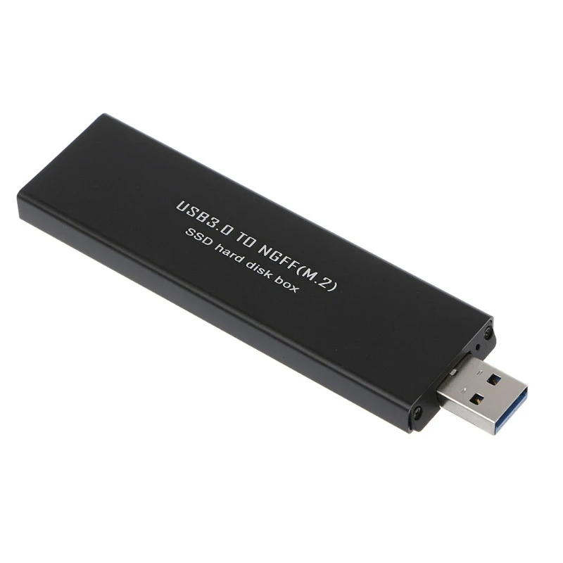 Черный USB3.0 на SATA основе 2280 M.2 NGFF SATA SSD портативный корпус для хранения