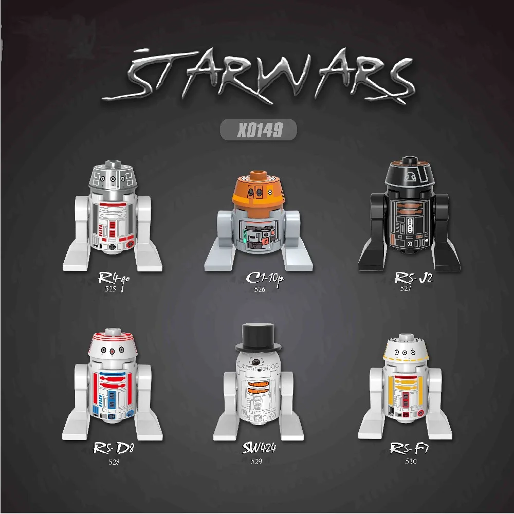 Star Wars Legoing Starwars Robbit R4-90 C1-10P R5-J2 R5-D8 SW424 R5-F7 Blocks Baby Toys For Children Brick Star Wars Legoing Starwars Robbit R4-90 C1-10P R5-J2 R5-D8 SW424 R5-F7 Blocks Baby Toys For Children Brick