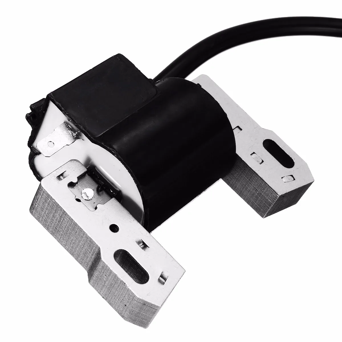 Bobina de encendido de plata negra para Briggs Stratton 691060 se adapta a la pieza de repuesto del sistema de encendido de los motores Intek V-Twin 18-2hp