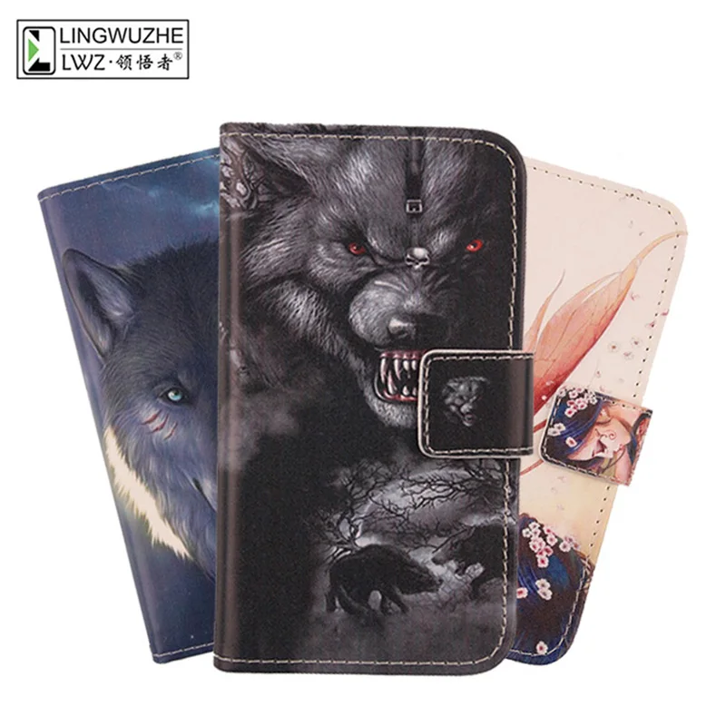 

For Switel esmart M2 Case 5 inch Cartoon Leather Flip Wallet Cover Cell Phone Case For Switel esmart M2 Coque
