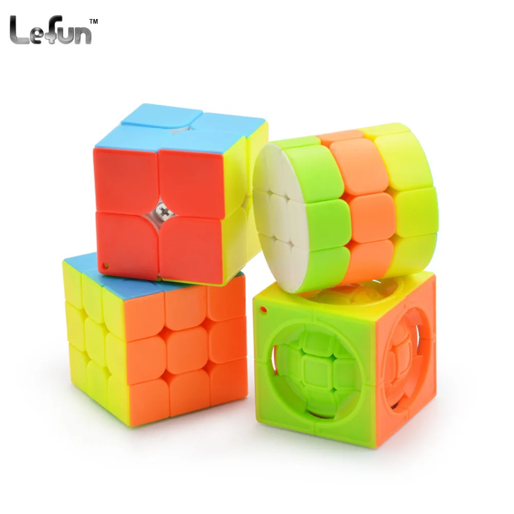 

Lefun Key Buckle Magic Cube Series Solid Color Portable Two Steps Three Steps 3 Noodles Body Demons In The Ball Magic Cube