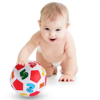 

New Grasping Movement Ability Developing Early Education Footballs Toys Small Alphabet Number Learning Ringing Toys For Children
