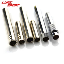 Luresport 2 conjuntos de ponteiras de bronze, cromados, tubo de conexão, componente de montagem e reparo, acessório faça você mesmo