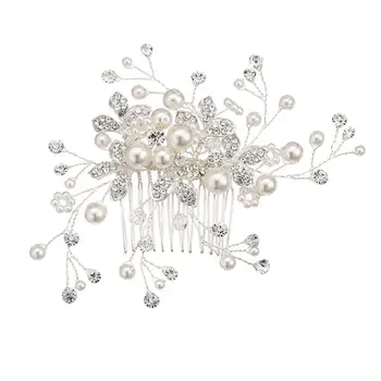 

1pc Hair Comb Fashion Wedding Artificial Pearl Handmade Hair Clips Hair Accessories Bridal Headpiece for Women