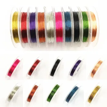 

LNRRABC 1 Roll 0.3mm 10m Soft Useful Sturdy Alloy Copper Wire DIY Craft Beading Wire Jewelry Making Cord String Accessories