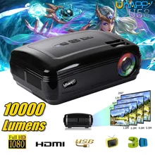 10000 люмен HD 1080P lcd проектор 3D домашний кинотеатр Мультимедиа USB/VGA