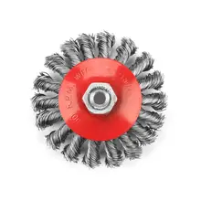 Твист круговая, из стальной проволоки кисти, пазы отполированы под шлифовальный станок инструмент высокое качество стальная проволочная щетка