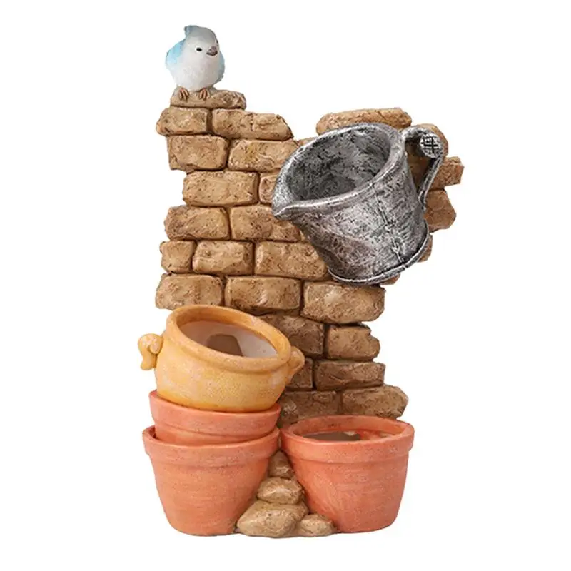 

1 Pc Artificial Landscape Tiny Micro Creative Hanging Plants Flowers Garden Succulent Pot Holders (Corner)