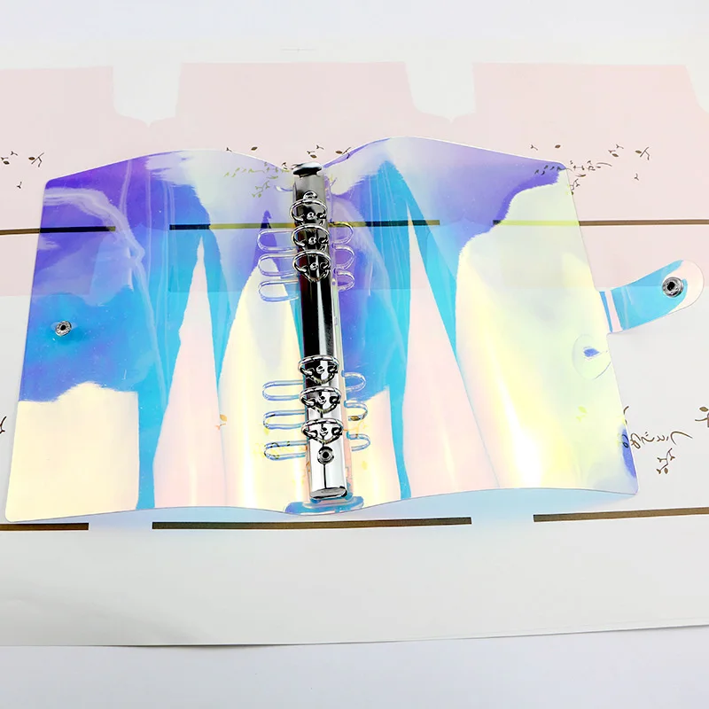 

Laser Notebook Cover Glitter PVC Translucent Cover Binding NoteBook Cover Daily Diary Journal School Supplies Korean Stationery