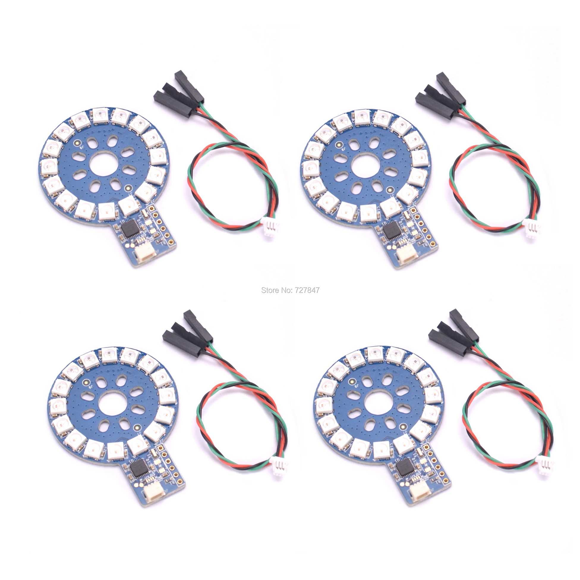 

RGB Round Light LEDS WS2812 Module Programmable Motor LED Ring TFPIXEL CIRCLE for RC FPV Racing Drone Multi Rotor ESC