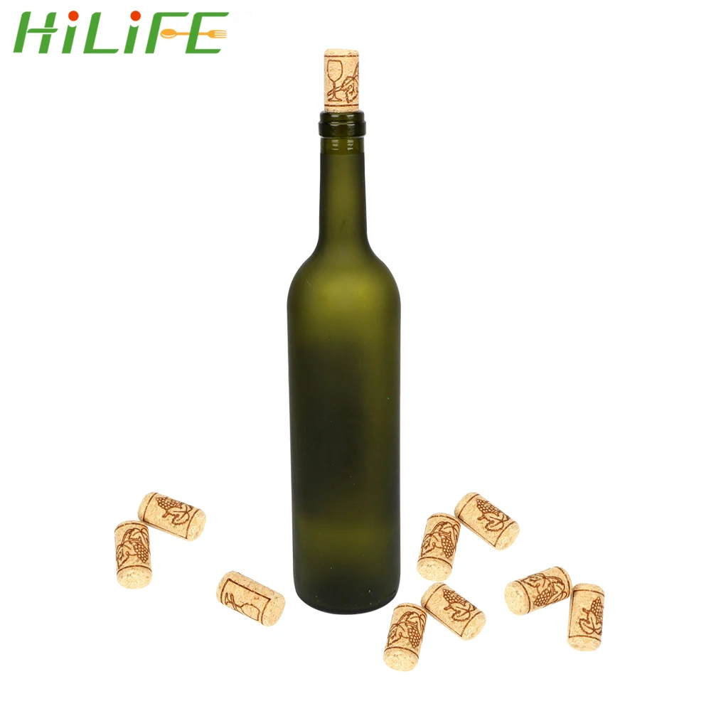 HILIFE 10 шт./компл. деревянные герметичные заглушки для вина бутылок гаджеты прямые