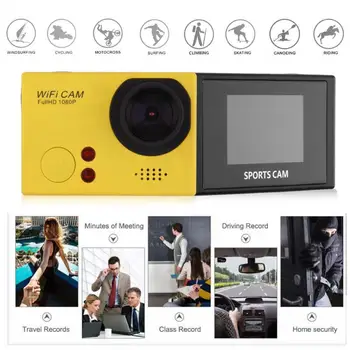 

F58 WiFi HD Camera 60fps 1.5in TFT Screen Waterproof Camera 1080P Underwater Diving Mini Outdoor Camera with Remote Control