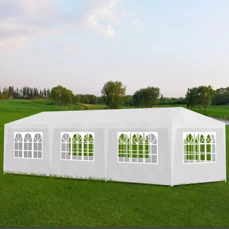 

VidaXL Party 8 wall White Garden Gazebo For Shows Weddings Parties Bbq Camping Festival Folding Enclosure Shelter Tent V3