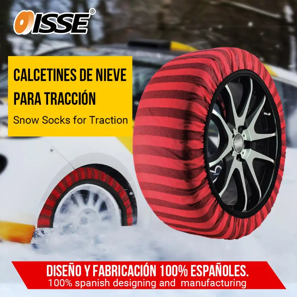 ISSE Automobiles Textile Snow Chains for Cars Trucks Anti Slip Fabric