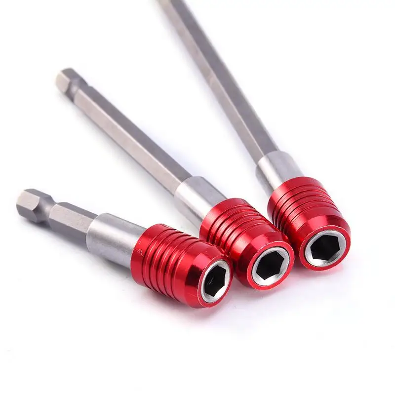 

1/4" Hex Shank Magnetic Screwdriver Drill Holder Internal Elastic Extension Drill Bit Holder 60-100-150 MM/2.36-3.94-5.91 In