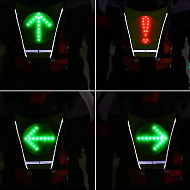 Sale LED Cycling Bag/Backpack Widget with Remote Control Reflective Turn Signal Direction Indicator - Waterproof, Safe for Bicycle 5