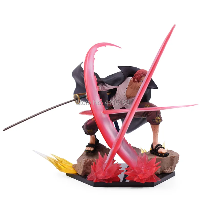 Anime One Piece ZERO Shanks Battle Ver PVC Action Figure Doll Collectible Model Baby Toy Christmas Gift For Children