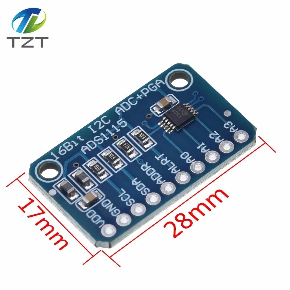 Завеса 16 бит I2C ADS1115 модуль АЦП 4 канальный DVR с Pro усилитель для Arduino RPi|amplifier module|channel