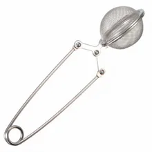 Горячий высококачественный чай настойник из нержавеющей стали чайник для заварки Сфера сетки чай Ручка Фильтра Сито-заварник Горячая