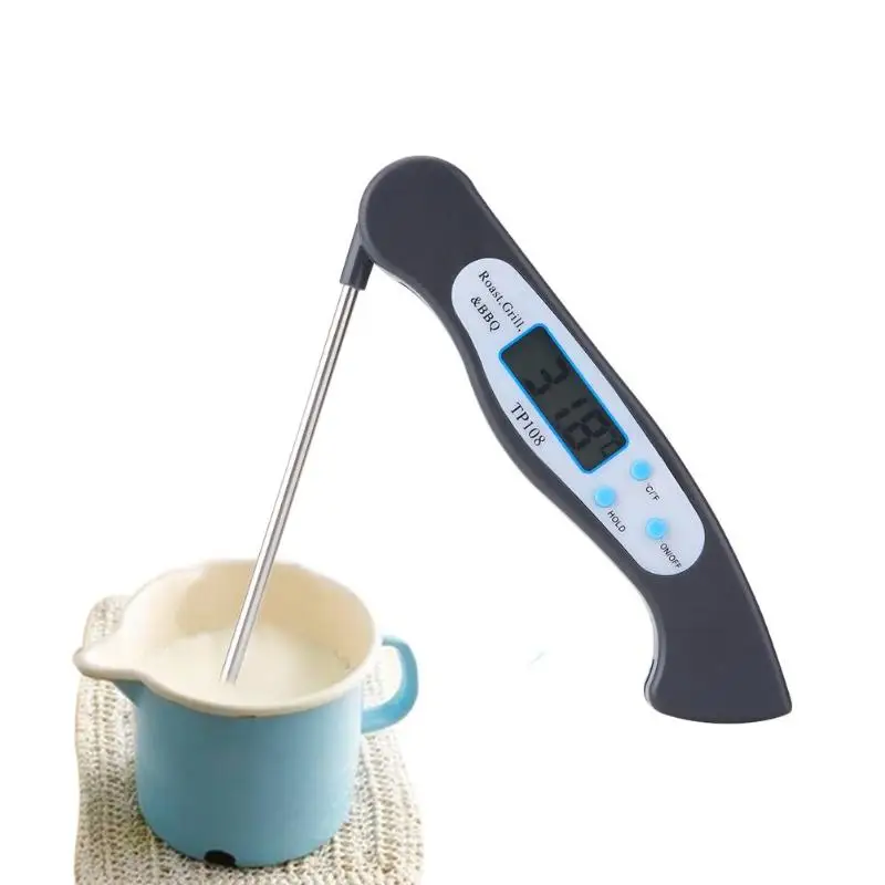 

Folding Digital Oven Lab Thermometer Kitchen Cooking BBQ Food Water Oil Probe Electronic Thermometer Instruments Laboratory Kits