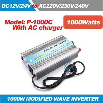 

Inverter 12V 220V 1000W Modified Sine Wave 2000W Surge Power Voltage Transformer Power Inverter Converter