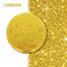 LANBENA 24 К золото ручной работы мыло антивозрастное водоросли глубокий Очищающий увлажняющий питательный отбеливающий против морщин для ухода за лицом