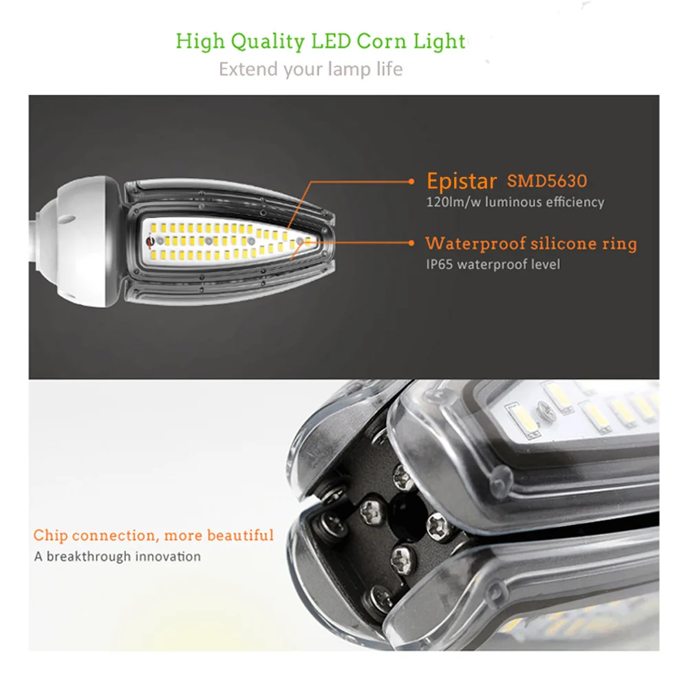 Светодиодный уличный светильник Topoch 30 Вт 40 50 120 лм/Вт E27 E40 цоколь UL CE List HID CFL замена