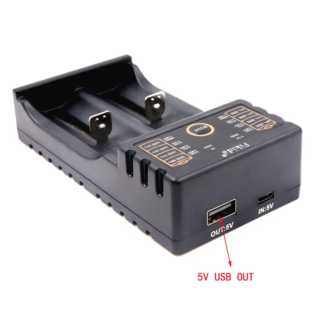 Fikida F2 18650 зарядное устройство 1 2 v 3 7 85 Aa / Aaa 18350 26650 10440 14500 16340 Nimh литиевая батарея
