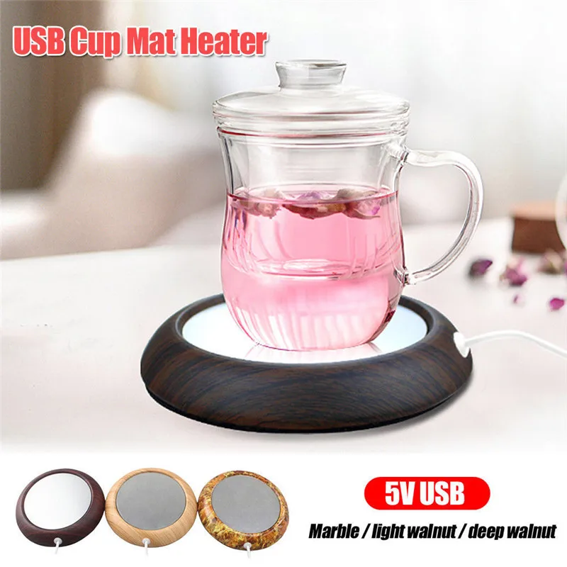5 Вт USB Coaster Чай Кофе Чашки нагреватель кружка Pad тепло теплее подставка для