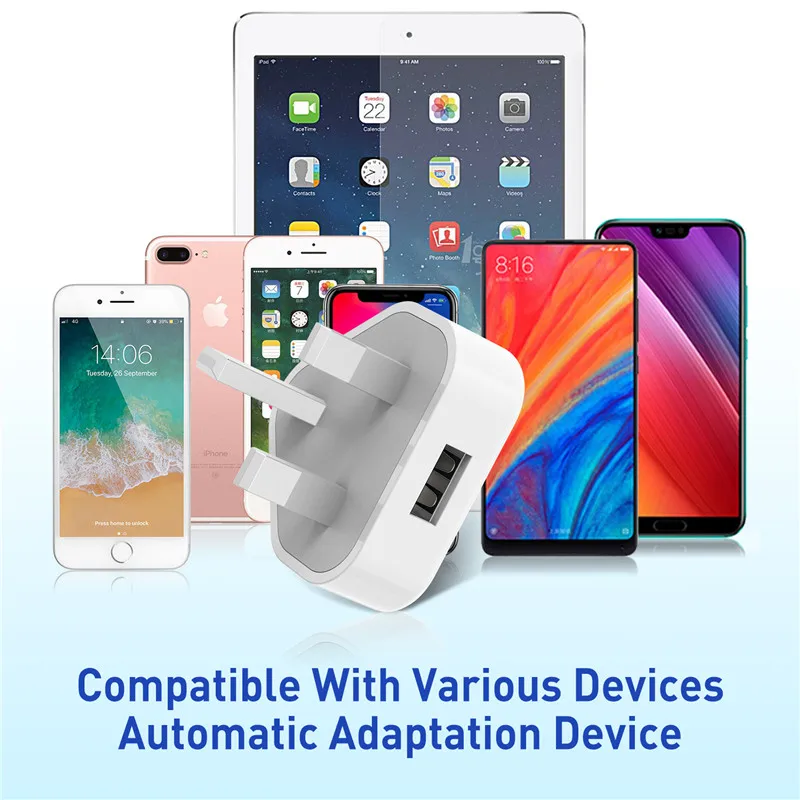 Сетевое зарядное 3 Порты usb телефон Зарядное устройство контактный переходник