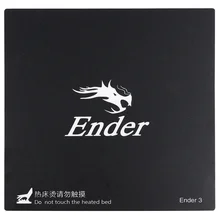 3D-принтер, съемная Стекловолоконная пластина для сборки, тепловая кровать, добавить тепло, наклейки для кровати, Монтажная пластина для Ender-3, Размер 235 мм