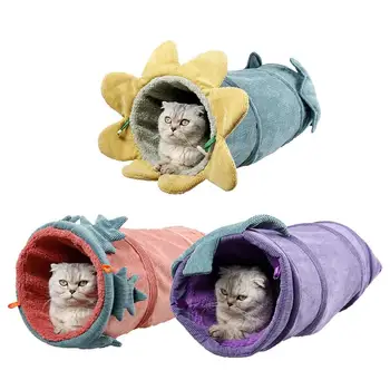 

2019 NEW Arrival Funny Pet Cat Tunnel Play Tubes Balls Collapsible Crinkle Kitten Toys Puppy Ferrets Rabbit Play Dog Tunnel Tube